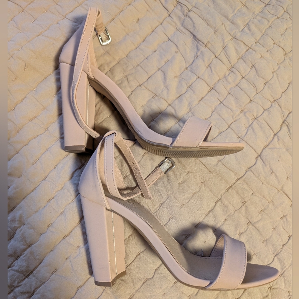 Charlotte Russe Light Pink Ankle Strap Heels